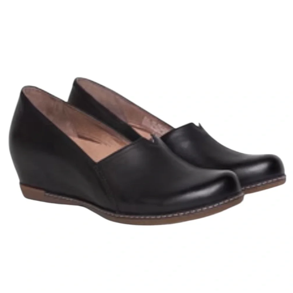 Dansko Liliana Genuine Leather Wedges, EUC - Picture 2 of 15